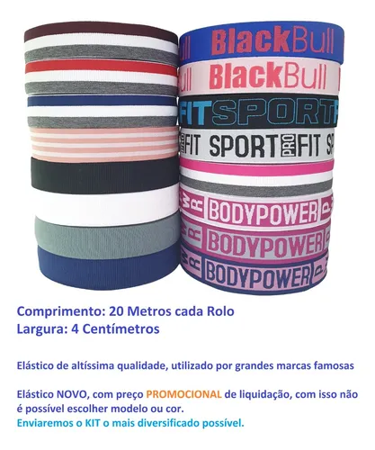El stico P C s Cueca Box Largo 39mm Caixa Com 4 Rolos