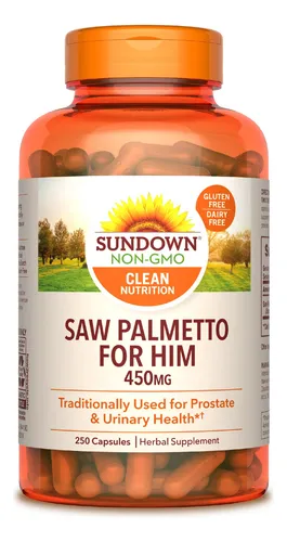 Suplemento Sundown Naturals Saw Palmetto 250 Cápsulas