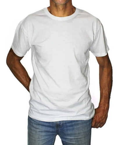 Camisetas Xl Cuello Redondo 100% En Algodón En Talla Grande 