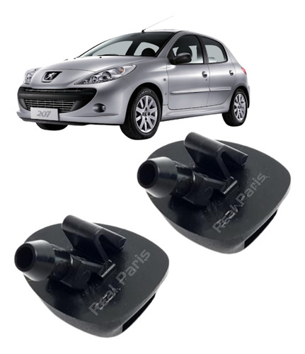 Par Brucutu Esguicho Água Parabrisa Peugeot 206 207 Original