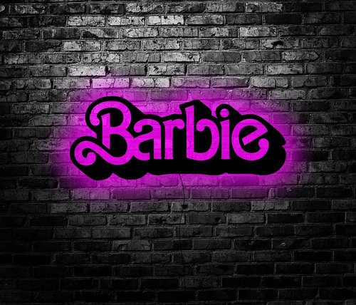 Cuadro Retroiluminado Led Barbie 