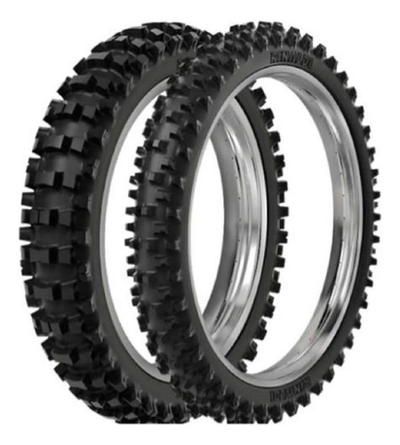 Par Pneu E Câmaras 100/100-18 E 80/100-21 Sr39 Tornado 250
