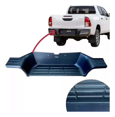 Pisante Central Parachoque Traseiro Hilux 2016 17 2018 2019