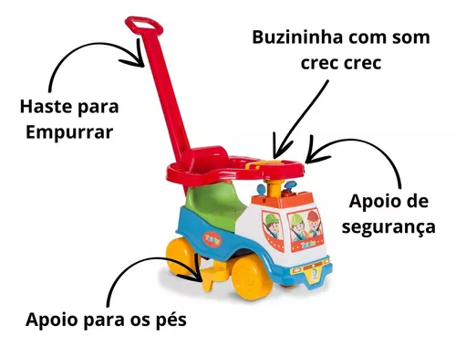 Motoca Motinha Totoka Triciclo Infantil Para Bebe e Criança Menina Menino