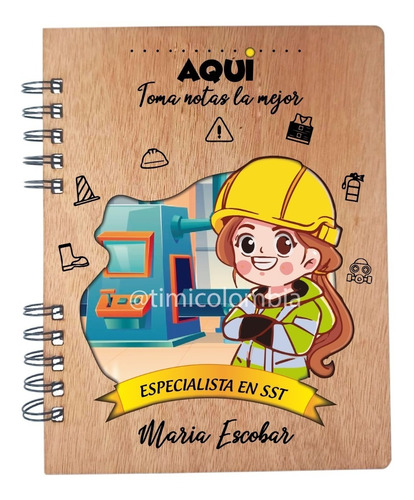 Libreta Cuaderno Personalizada Seguridad Y Salud En Trabajo