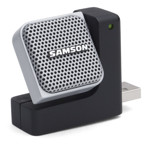 Microfono Samson Go Mic Direct Usb - Perfecto Para Laptop Color Plateado