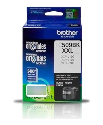 Cartucho Tinta Brother Lc509bk Xxl Negra