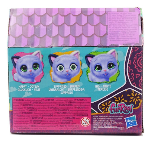 Juguete Furreal Peluche Mi Gatita Expresiva Azul