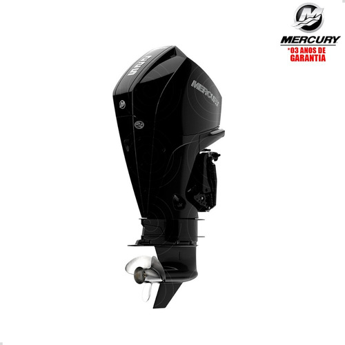 Motor De Popa Mercury 4t 225hp L Efi V6 Dts Preto Pes Física