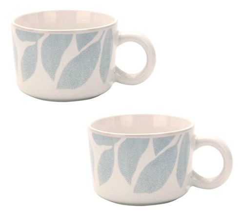 Set 2 Tazas Cerámica 420 Ml Palermo Simplit