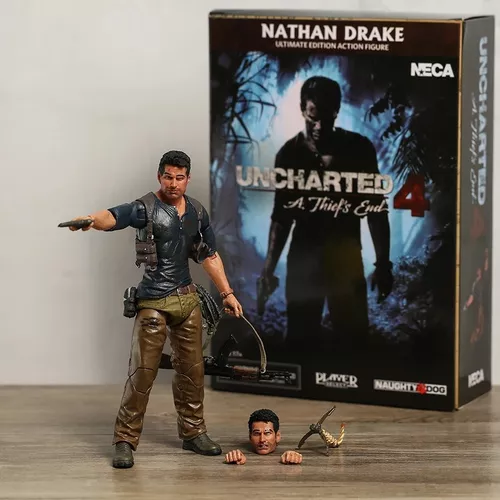 Boneco 17cm Uncharted - Nathan Drake Articulado + Acessórios