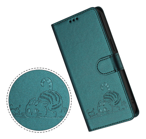 Gato Patrón Cartera Funda Compatibilidad Redmi Note 13 Pro