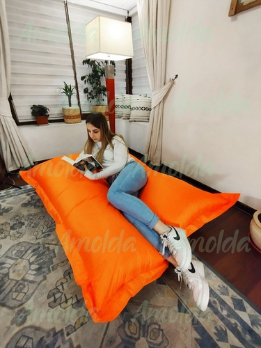 Imagen 7 de 10 de Pouf Cojin Gigante 140x180 Cms Solo Usamos Perlas!