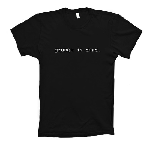 Grunge Is Dead Playera Rock Nirvana 90s Camiseta Rock 