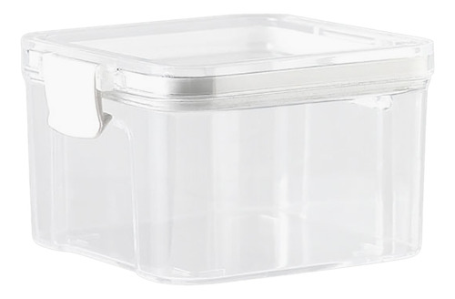 Mini Recipiente Cuadrado De Plástico Para Almacenamiento De