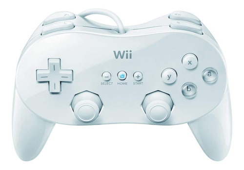 Controle joystick Nintendo Wii Classic Pro controller branco