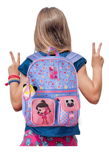 Mochila Infantil De Costas Luluca Clio Lu24615j Cor Azul