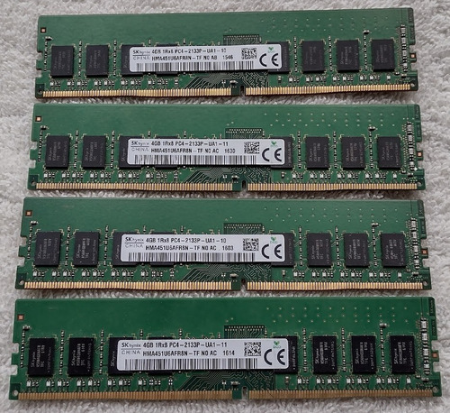 Memoria Ram Desktop Sk Hynix 16gb(4x4) Ddr4 2133 