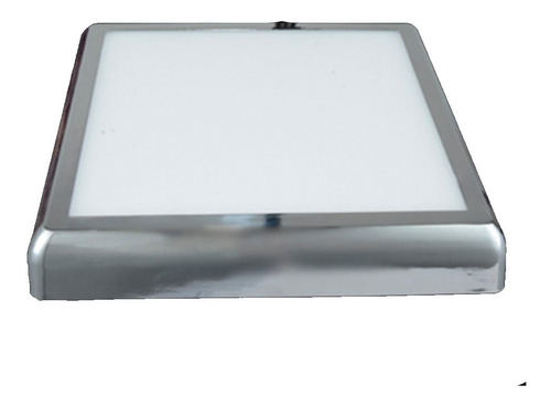 Plafon Led Square 24w Cromo Haz & Light   Luz Calida