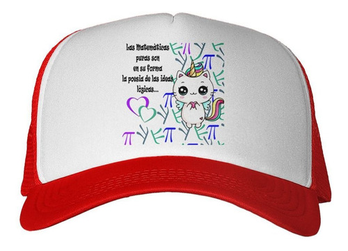 Gorra Frase Maestro Teacher Matematicas Diseño