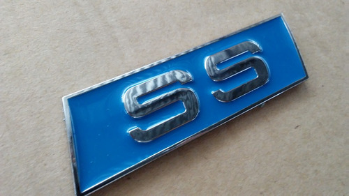 Emblema Logo Ss Ford Fiesta Ka Aveo Corsa Palio Azul 11cm