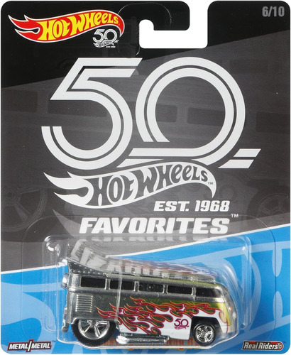 Hot Wheels Premium Volkswagen T1 Drag Bus 50th Favorites Cor Prata