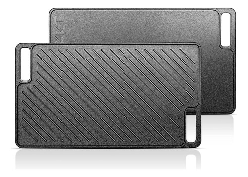 Plancha Comal Grill De Hierro Fundido Reversible Altacalidad