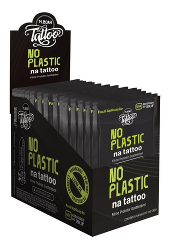 No Plastic Sachê Protetor De Tattoo 5g Display C/20 Unidades