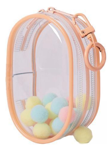 2 Estuche Para Mini Muñecas, Bolsa De Pvc Rosa Melocotón