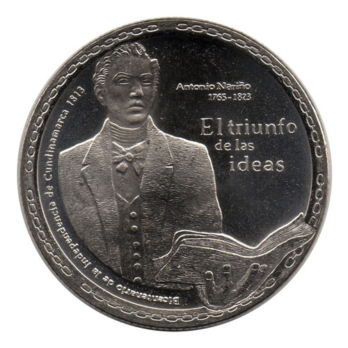 Moneda 5000 Pesos 2017 Cundinamarca Antonio Nariño