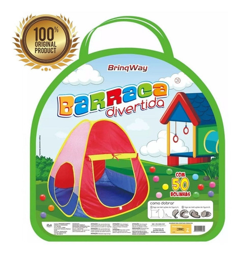 Imagem 3 de 3 de Barraca Infantil Dobrável Grande Cabana Tenda Menina Menino