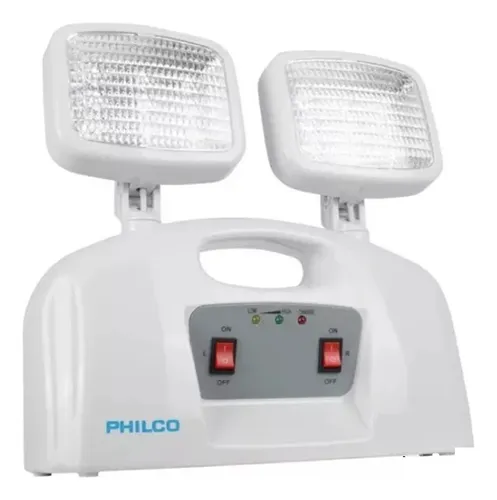 Lampara Led De Emergencia 2 Focos Philco At58