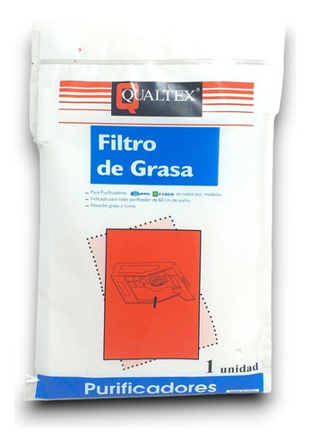 Filtro De Grasa Y Humo Compatible Con Purificador Spar