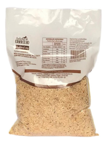 Imagem 2 de 3 de Xerém De Castanhas De Caju De Sergipe 500 Gramas 100%natural