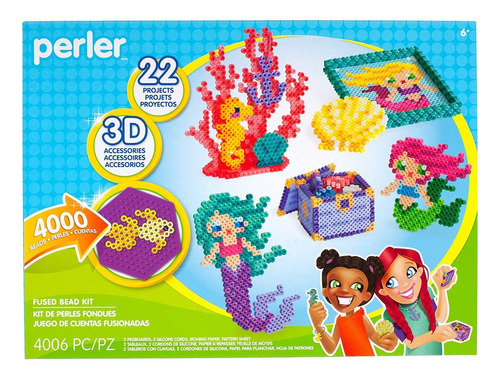 Perler Beads - Kit De Cuentas De Fusible De Océano Y Sirena