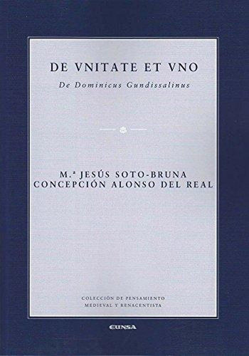 De Vnitate Et Vino : De Dominicus Gundissalinus