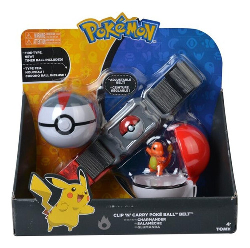 Pokemon Clip N Carry Pokeball Charmander 2 Pokebola (oferta)
