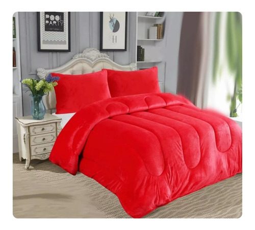 Cobertor Rojo Super King  250x270, Invierno Chiporro-plush