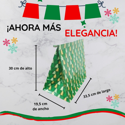 Imagen 3 de 5 de Bolsas De Regalo Grandes Navidad
