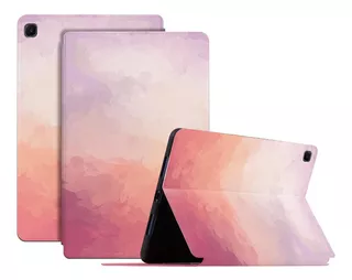 Capa Artística Em Aquarela Flip Para Samsung Galaxy Tab A7 L