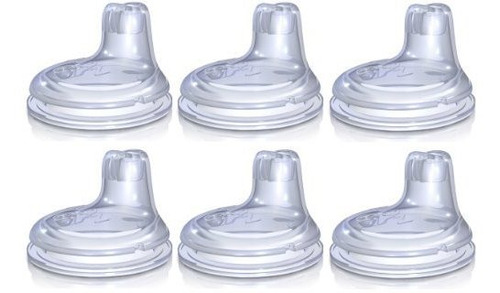 Nuby 6 Pack Reemplazo De Caños De Silicona