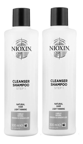 Duo Nioxin-1 Shampoo Densificador Para Cabello Natural 300ml