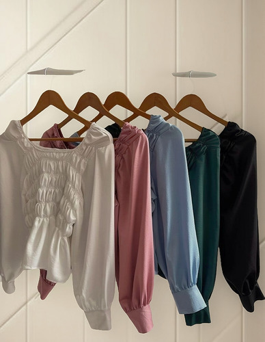 Blusa De Seda Al Cuerpo Tendencia Talle Plus Size 6 - 10 Cci