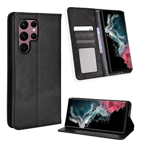 Imagen 2 de 5 de Carcasa Flip Cover Agenda Para Samsung Galaxy S23 Ultra 5g
