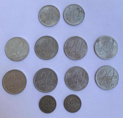 Moedas 10, 20 E 50 Cruzeiros 1965