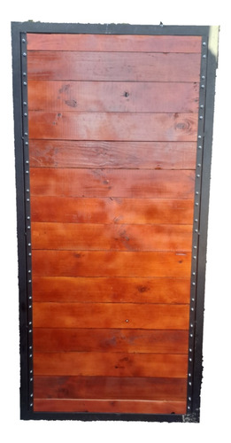 Puerta Metal Madera 200x100