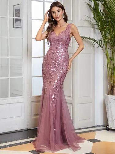 Vestido Largo Rosa Palo Mauve Fiesta Damas Honor Graduacion Vestido Largo Rosa Palo Mauve Fiesta Damas Honor Graduacion