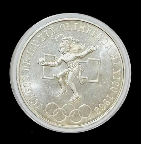 Moneda Juegos Olímpicos Xix De Mexico 1968 Plata Ley .720