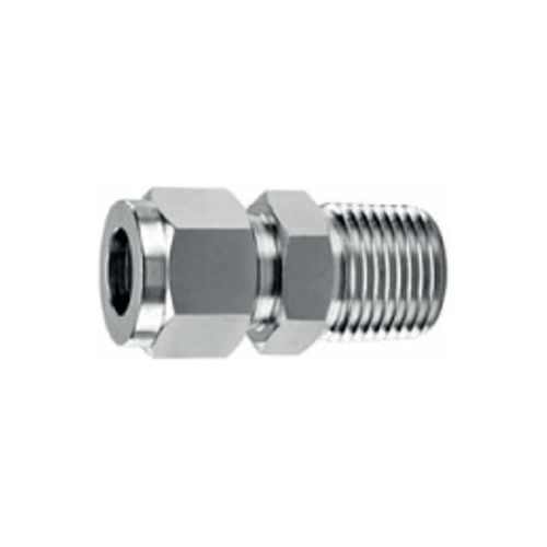 Conector Recto Macho De 1/8  Od X 3/8  Npt  Acero Inox T-316