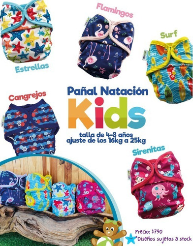 Pañal De Piscina Ecopipo *talles Grandes 4-8 Años*-upalalá